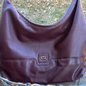 Etienne Aigner Rich Burgundy Hobo Bag EUC Inside Pocket No Stains or Rips